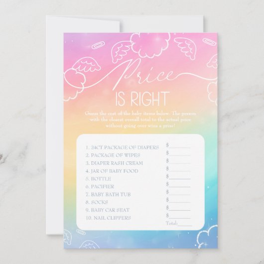 Little Piece of Heaven Rainbow Price  Right Game  Kaart (Voorkant)