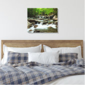 Little Pigeon River van Greenbrier Canvas Afdruk (Insitu (Slaapkamer))