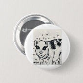 Little Piggy Ronde Button 5,7 Cm (Voorkant /achterkant)