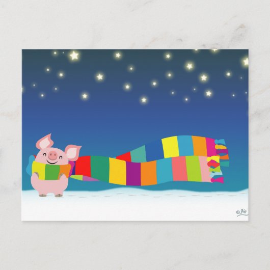 Little Pig's Christmas briefkaart (Voorkant)