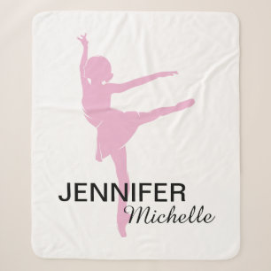 Little Pink Ballerin een Sherpa deken