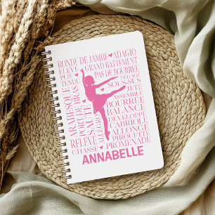 Little Pink Ballerina Typography Notitieboek
