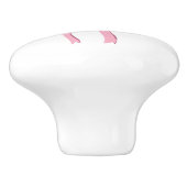 Little Pink Bow Darling Keramische Knop (Zijkant)