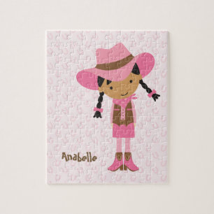 Little Pink Cowgirl Legpuzzel