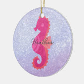  Little Pink Seahorse Keramisch Ornament (Links)