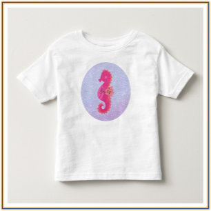 Little Pink Seahorse Kinder Shirts