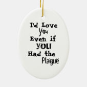 Little Plague Doctor Keramisch Ornament (Achterkant)