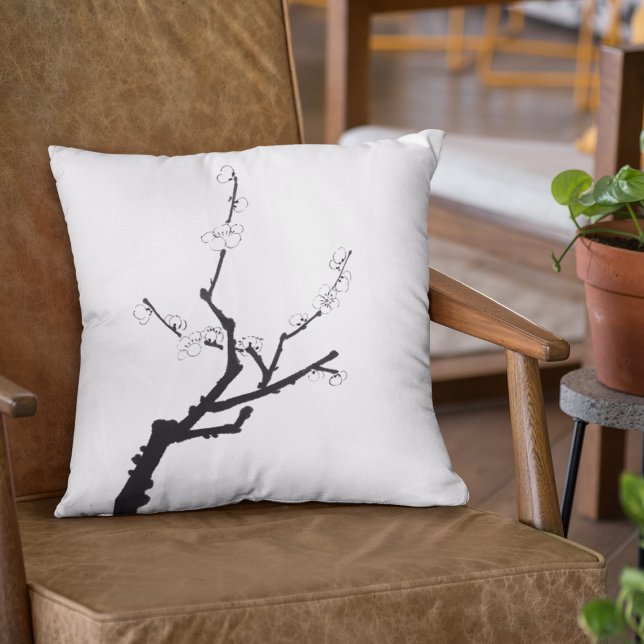 Little Plum Blossom Twig Sierkussen (Creator heeft geüpload)