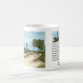 Little Point Sable Lighthouse Michigan Coffee Mok (Center)