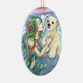 Little Polar Beer Baby - Mermaid Art Keramisch Ornament (Rechts)