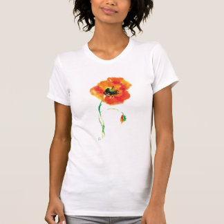 Little Poppy Front Print T-shirt