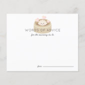 Little Potsticker Baby shower carte conseil (Devant)