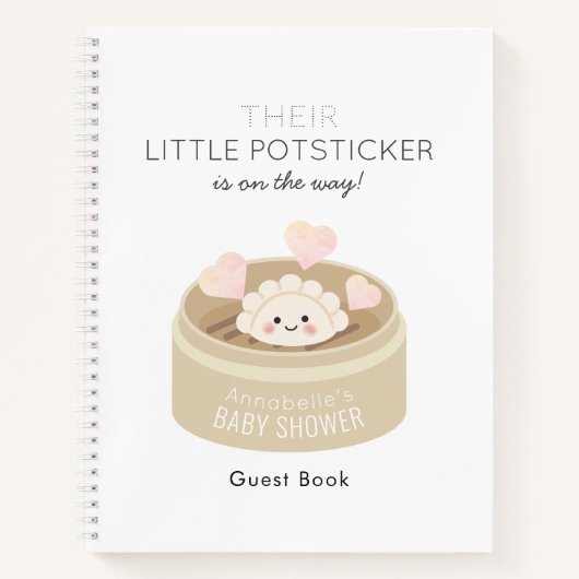 Little Potsticker Baby shower Guest Book Notitieboek (Voorkant)