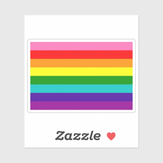 Little Pride Flag Sticker (Vel)