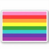 Little Pride Flag Sticker (Voorkant)