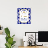 Little Prince 1er anniversaire Royal Blue Affiche  (Bureau à domicile)