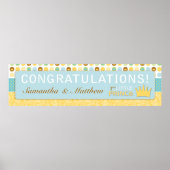 Little Prince Baby shower Banner Poster (Voorkant)