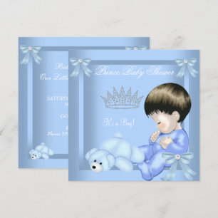 Little Prince Baby shower Boy Blue Speelgoed Beer Kaart