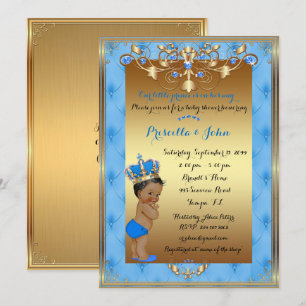 Little Prince Baby shower Invitation, trendy, chiq Kaart