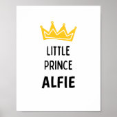 Little Prince Custom Name Nursery Poster (Voorkant)