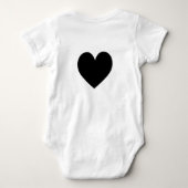 Little Prince moderne typografie gepersonaliseerd Romper (Achterkant)