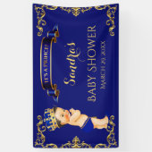 Little Prince Royal Blue Crown Spandoek (Verticaal)