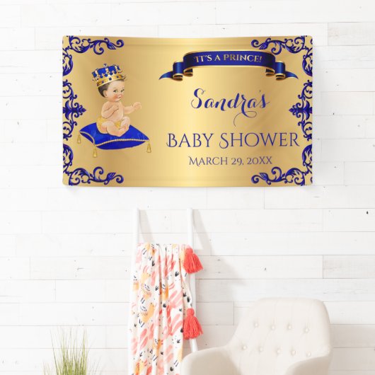 Little Prince Royal Blue Cup Spoon Pillow Spandoek (Insitu)