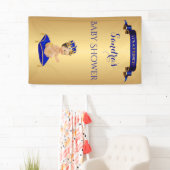 Little Prince Royal Blue Cup Spoon Pillow Spandoek (Insitu)