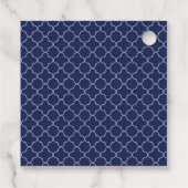 Little Prince Royal Blue en Gold Baby shower Bedankjes Labels (Achterkant)