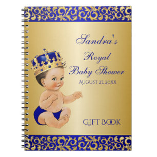 Little Prince Royal Blue Gold Gift Guest Notitieboek