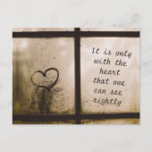 Little Prince Zitat Briefkaart (Voorkant)