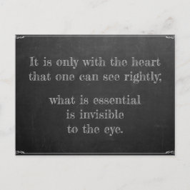 Little Prince Zitat Briefkaart