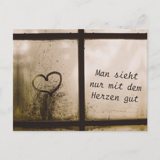 Little Prince Zitat Briefkaart (Voorkant)