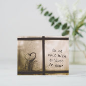 Little Prince Zitat Briefkaart (Staand voorkant)