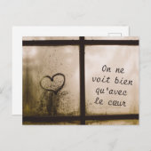 Little Prince Zitat Briefkaart (Voorkant / Achterkant)