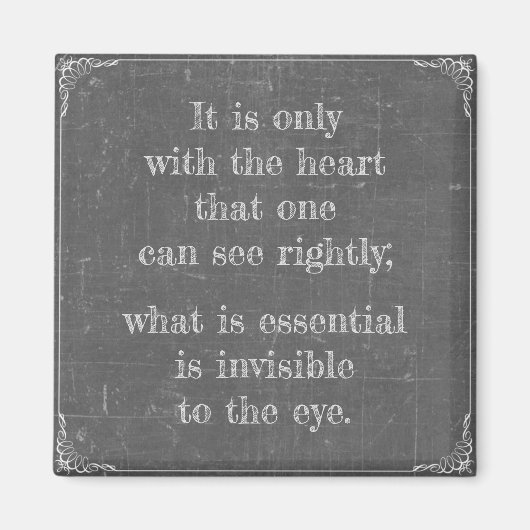 Little Prince Zitat Magneet (Voorkant)