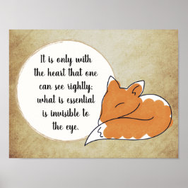 Little Prince Zitat Poster