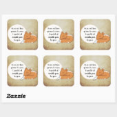 Little Prince Zitat Vierkante Sticker (Vel)