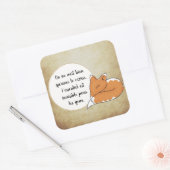 Little Prince Zitat Vierkante Sticker (Envelop)