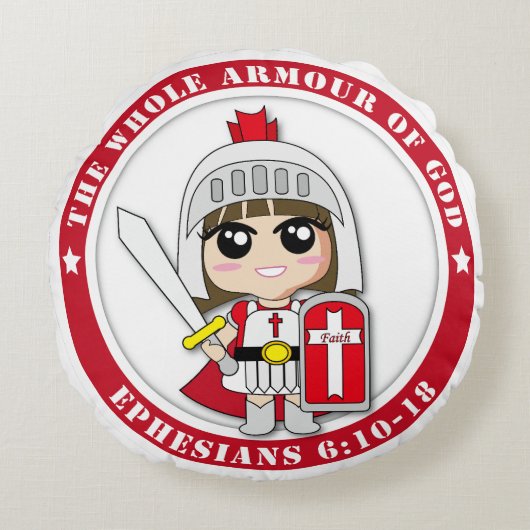 Little Princess Ai Ai Ronde Kussens (Voorkant)