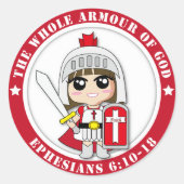 Little Princess Ai Ai Ronde Stickers (Voorkant)