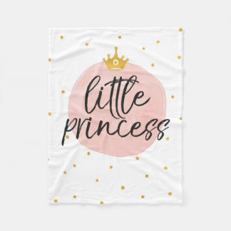 Little Princess Baby Blanket Baby shower Gift Fleece Deken