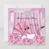 Little Princess Baby shower Girl African American Kaart (Voorkant)