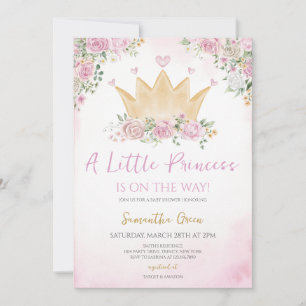 Little Princess Baby shower Kaart