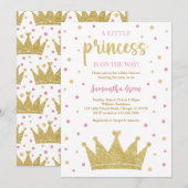 Little Princess Baby shower Kaart (Voorkant / Achterkant)