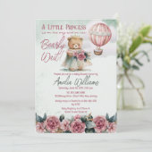 Little Princess Beer Barly Wait Girl Baby shower Kaart (Staand voorkant)