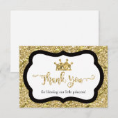 Little Princess Carte de remerciements, Parties sc (Devant / Derrière)