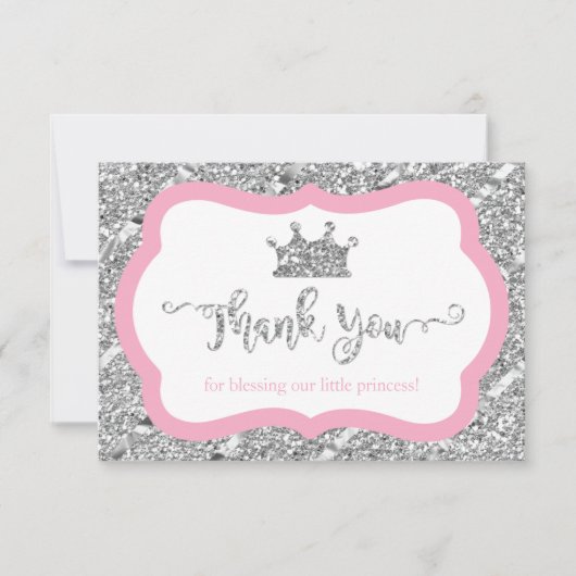 Little Princess Carte de remerciements, Parties sc (Devant)