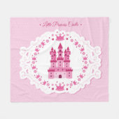 Little Princess Castle Fleece Deken (Voorkant (Horizontaal))