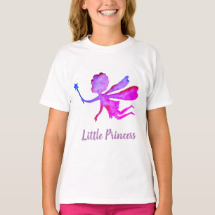 Little Princess Fairy Ruffle T-shirt, wit T-shirt